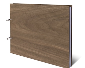 Gästebuch Holz DIN A4 quer - Blanko, ohne Gravur