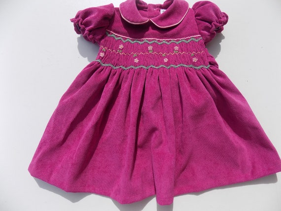 Robe Bebe Fille Robe De Velours Rose Et Rouge A Fleurs Brodee Etsy Robe Bebe Fille Robe De Velours Rose Et Rouge A Fleurs Brodee Etsy