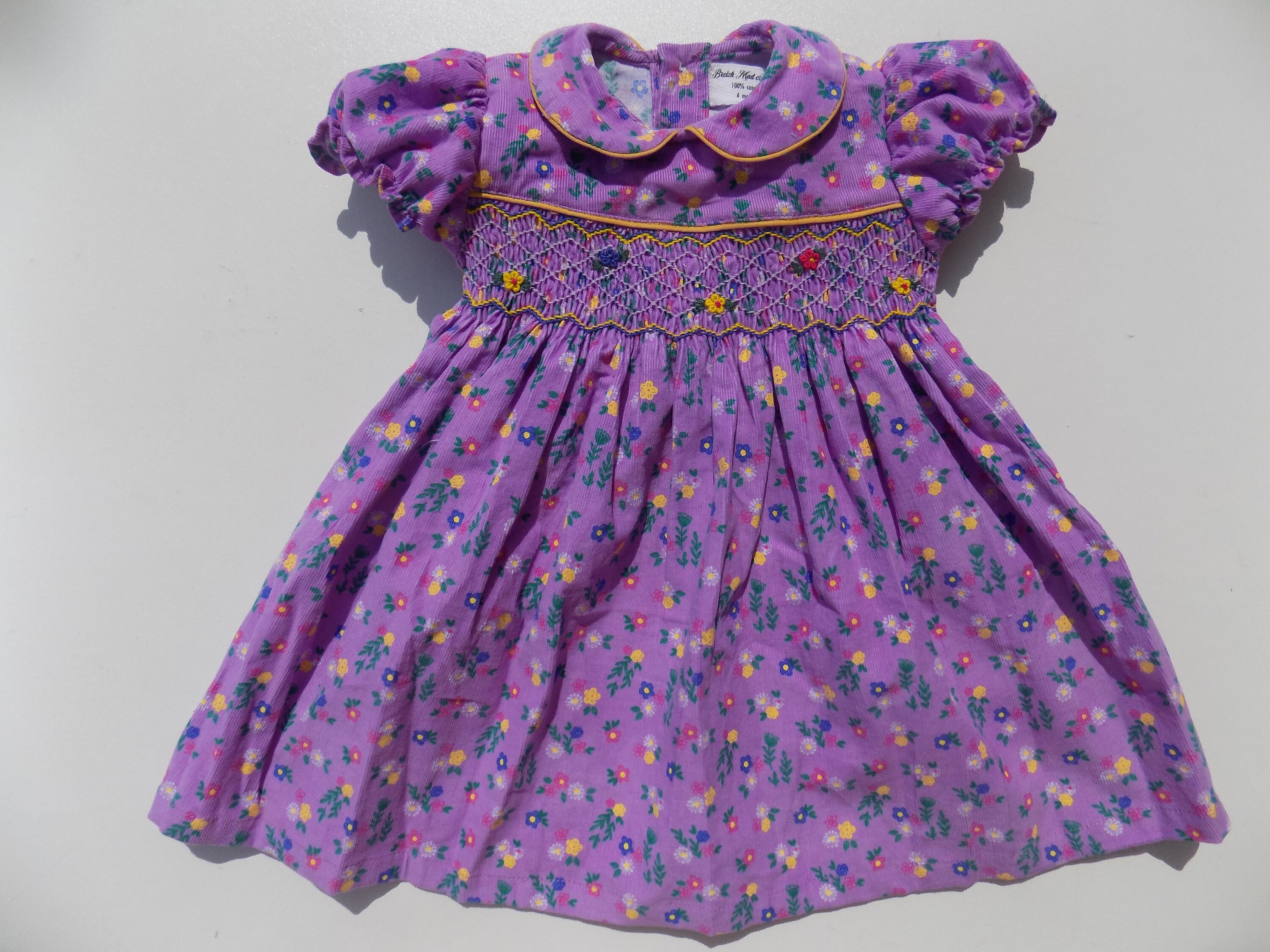 smocked birthday dress 12 months