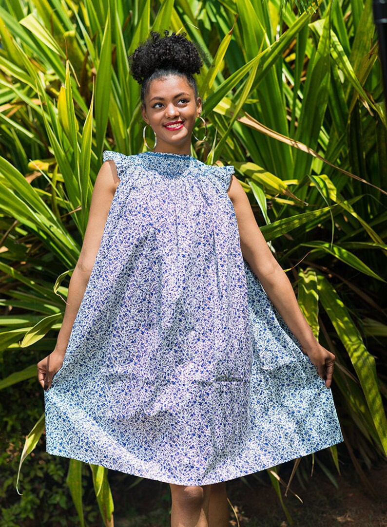 smock cotton dress
