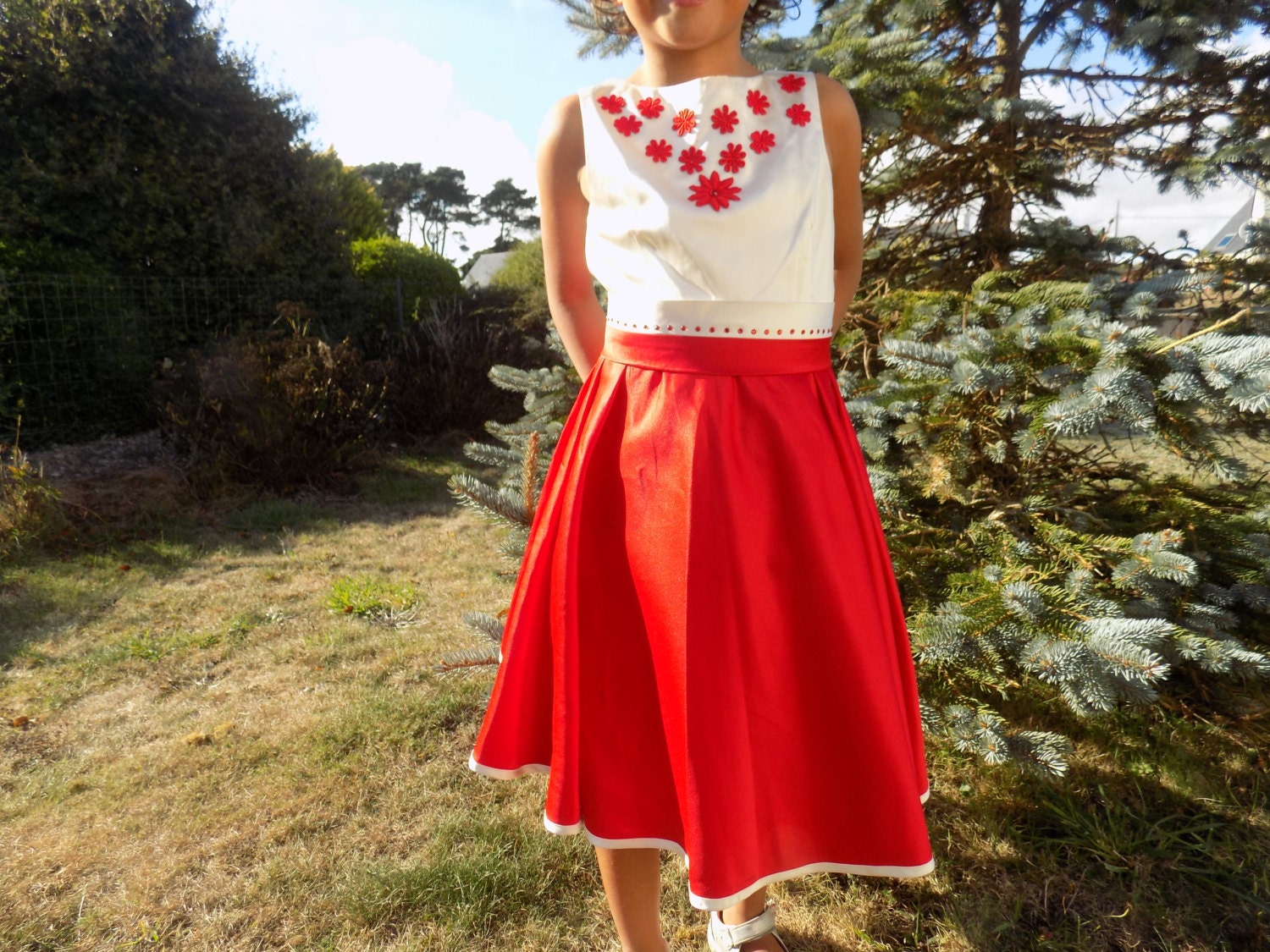 white frock for 6 year girl