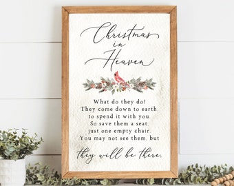 Christmas in Heaven Sign