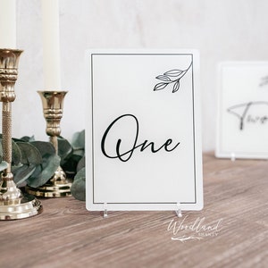 Acrylic Table Numbers, Wedding Table Number Signs, Wedding Table Decor, Table Numbers, Modern Contemporary Wedding