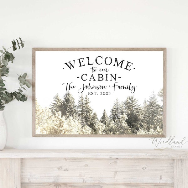 Welcome to the Cabin - Etsy