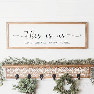 This is Us Sign Personalized with Family Names