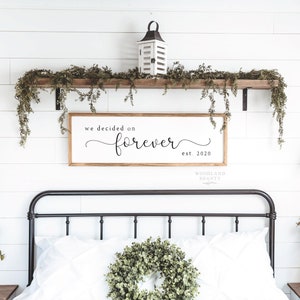 We Decided on Forever Sign | Engagement Sign | Save the Date Sign for Engagement Photo