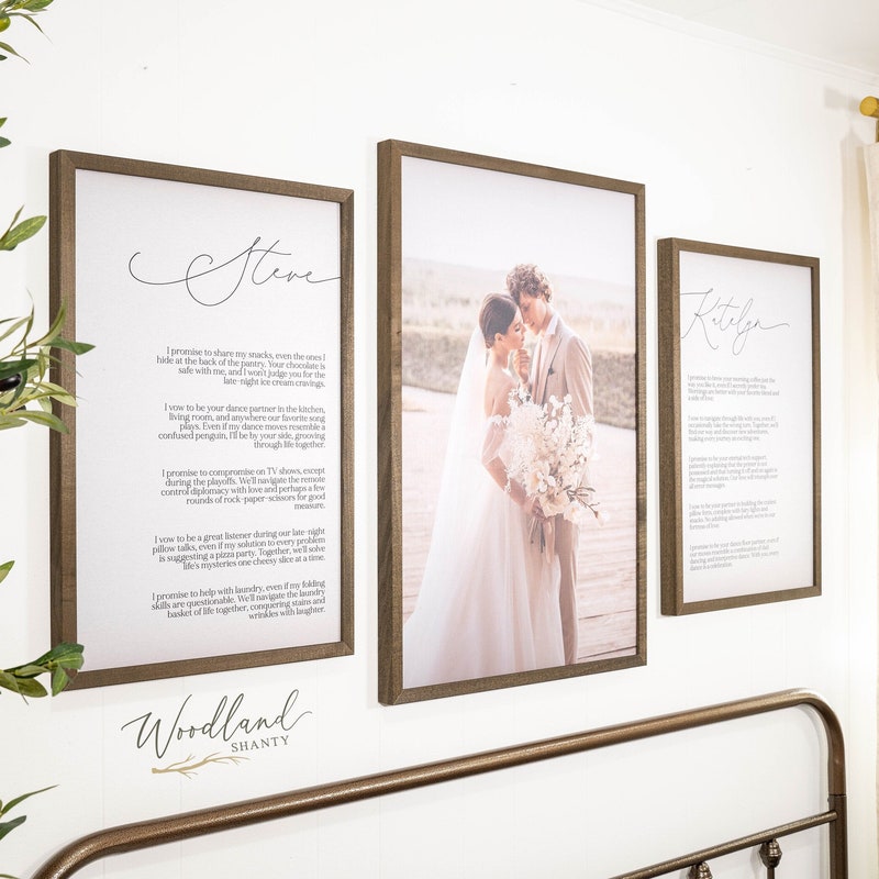 Stunning Framed Wedding Vows Capture Digital Art