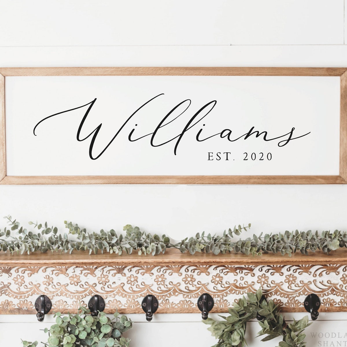 Personalized Last Name Sign | Modern Farmhouse Wedding Date Gift | Family Name Sign - Etsy
