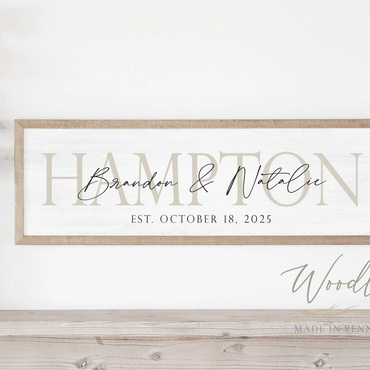Personalized Last Name Sign With Names and Established Date, Wedding Gift, Wedding Prop Sign, Personalized Wedding Gift, Bridal Shower Gift - Etsy