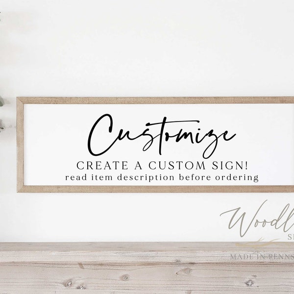 Custom Framed Quotes, Custom Framed Sign, Create Your Own Custom Framed Sign, Custom Sign, Custom Wedding Sign, Create A Custom Sign