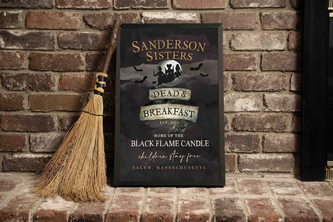 Sanderson Sisters Dead and Breakfast Sign Fall Halloween Etsy