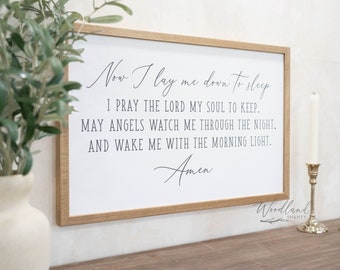 Now I Lay Me Down To Sleep Sign