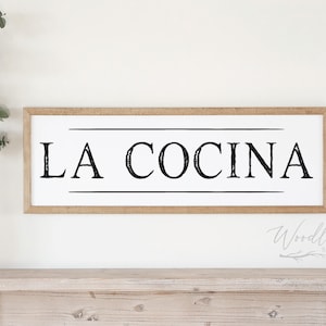La Cocina Sign | Spanish Mexican Kitchen Decor