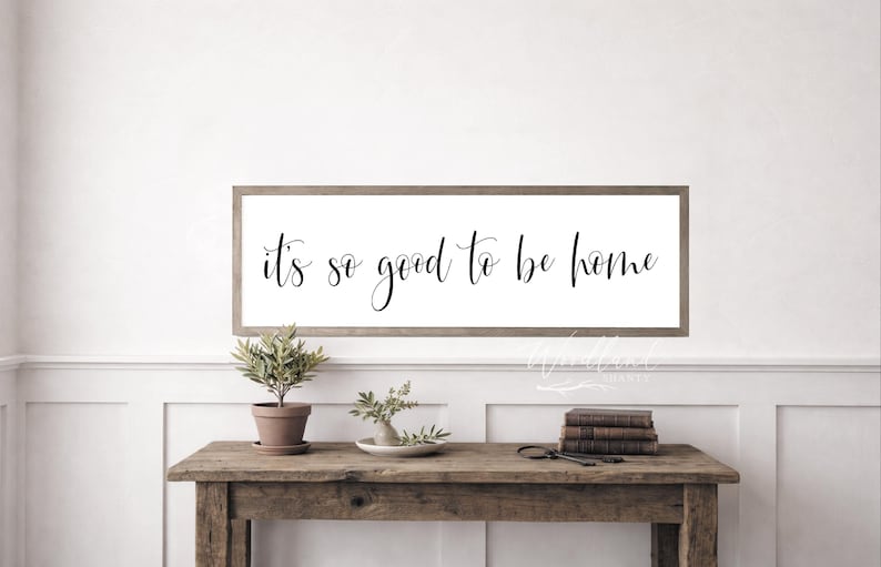 It's So Good To Be Home Sign, Housewarming Gift, It's Good To Be Home Sign, New Home Gift, Farmhouse Wall Decor, Entryway Foyer Sign image 1