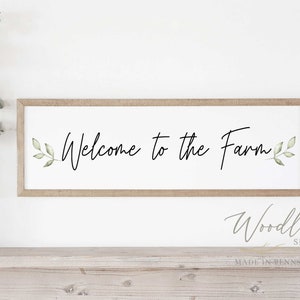 Welcome to the Farm Sign, Farm Themed Decor, Farm Decor, Farm Sign, Farm Welcome Sign, Farm Themed Wedding Decor, Farmer Gift Idea