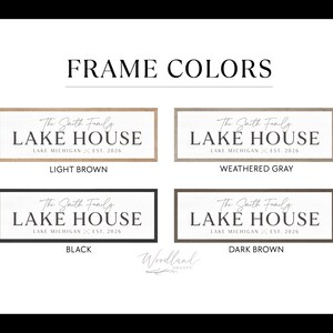 Personalized Lake House Sign, Custom Lake House Decor image 2