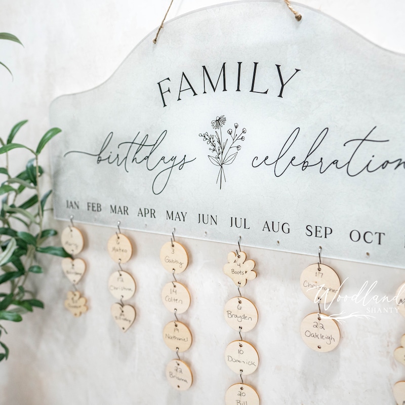 Birthday Remember Chart - Etsy