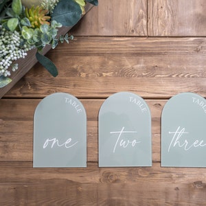 Arched Table Numbers, Wedding Table Numbers, Wedding Table Decor, Table Numbers, Arch Wedding Decor