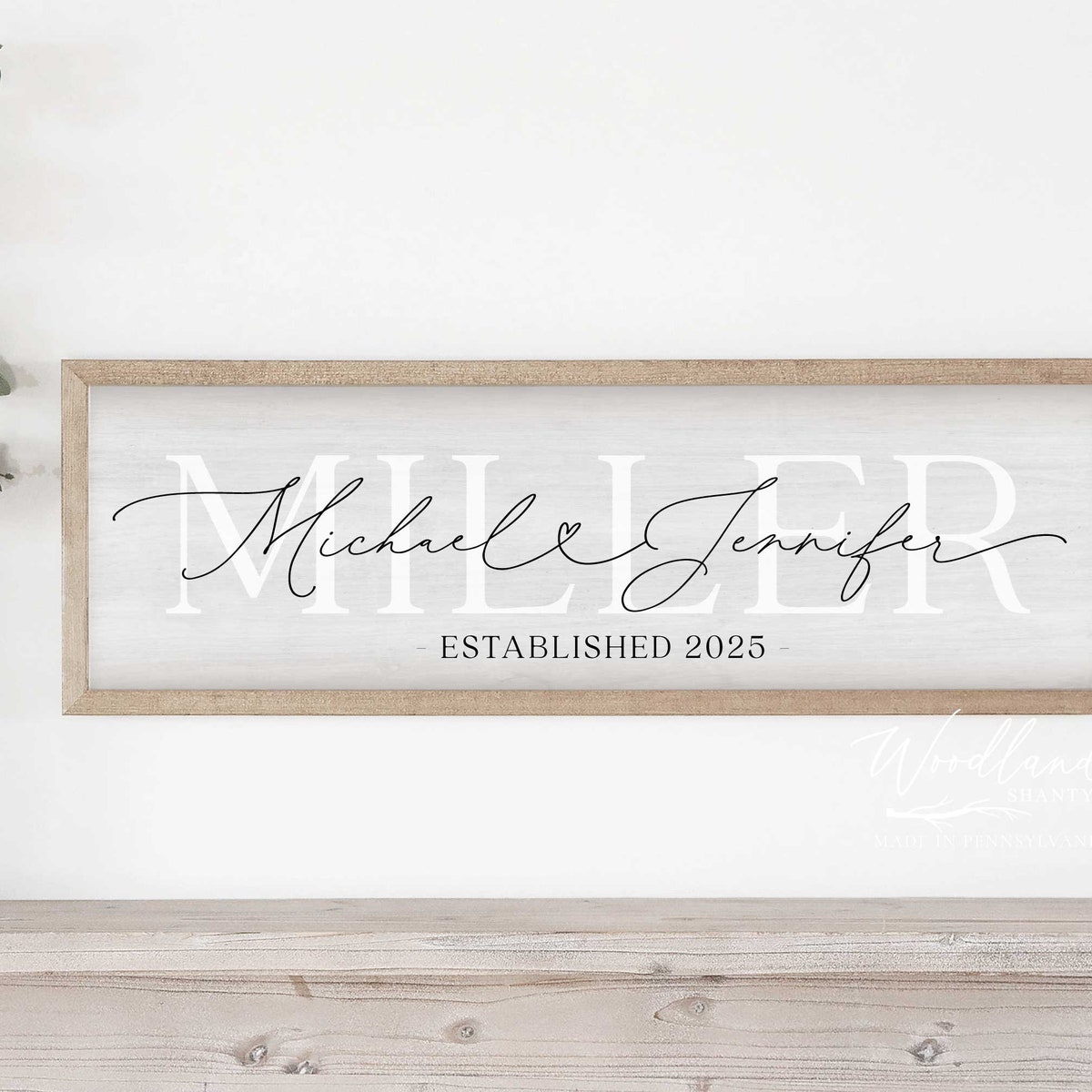 Personalized Couple Name Sign, Last Name Established Sign, Custom Wedding Gift, Bridal Shower Gift - Etsy