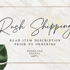 Rush Add On - We will make and ship your order fast - Faster Shipping Upgrades Available