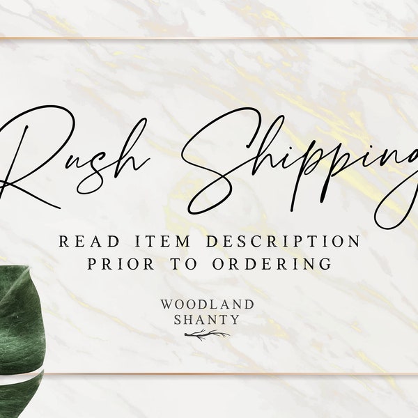 Rush Add On - We will make and ship your order fast - Faster Shipping Upgrades Available