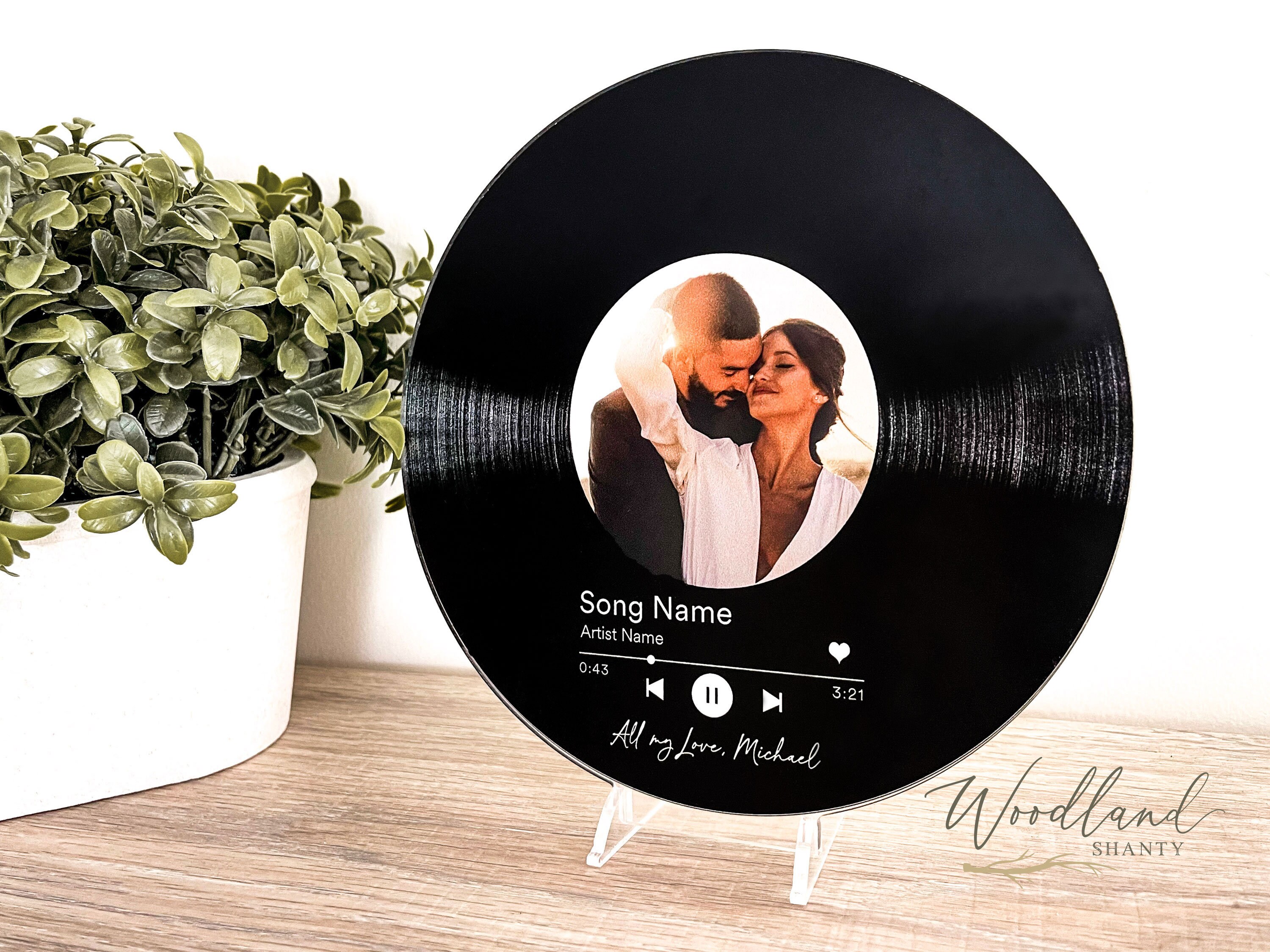 11x14 Personalized Photo Mats Add Any Song, Text, Poem, Vow, Letter 