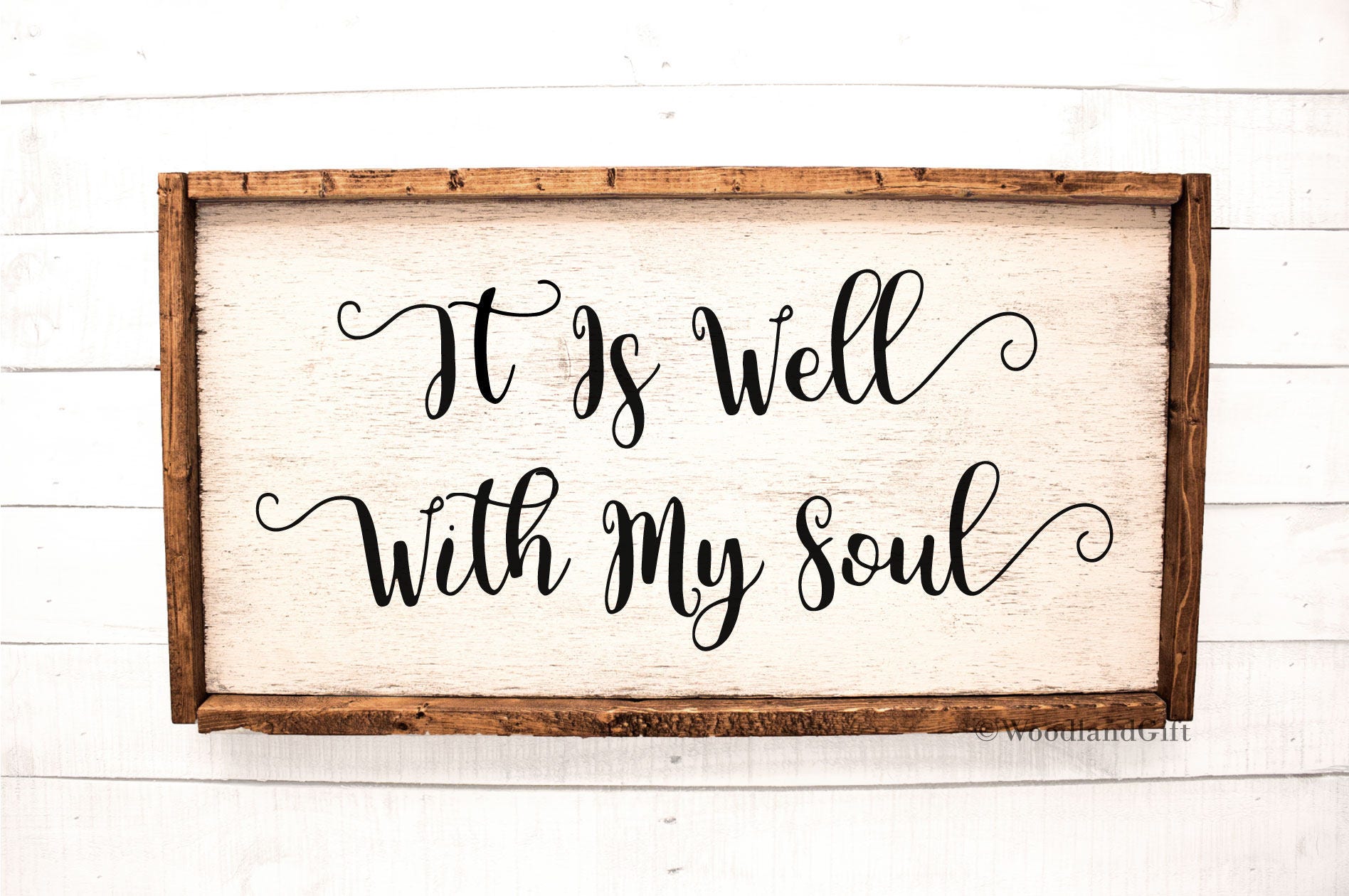 It Is Well With My Soul Sign Rustic Wood Sign It Is Well Etsy