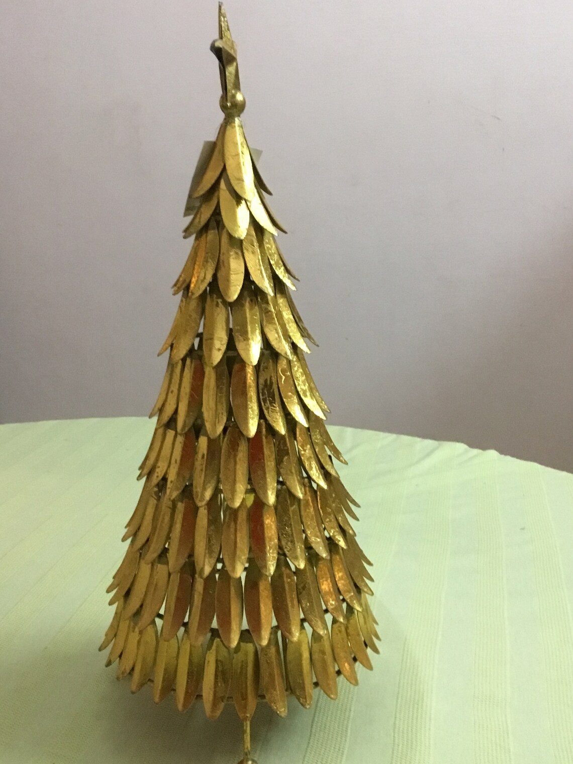 Stunning Decorative Christmas Tree with Gold Leaf Finish and Etsy
