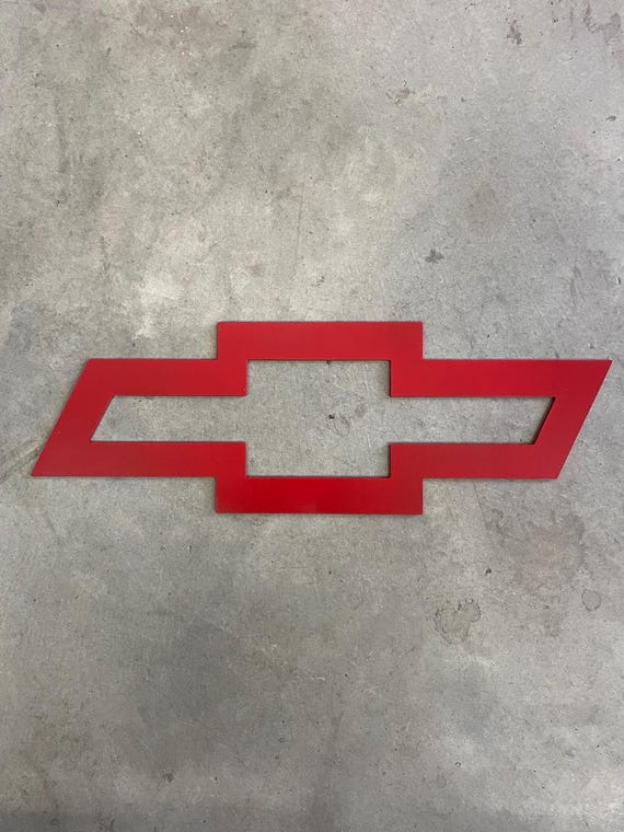 Chevy Chevrolet Bowtie Logo With Pistons Steel Metal Sign For Sale In Vancouver, WA - Foto 4