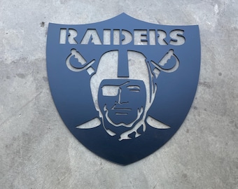 Raider Metal Sign