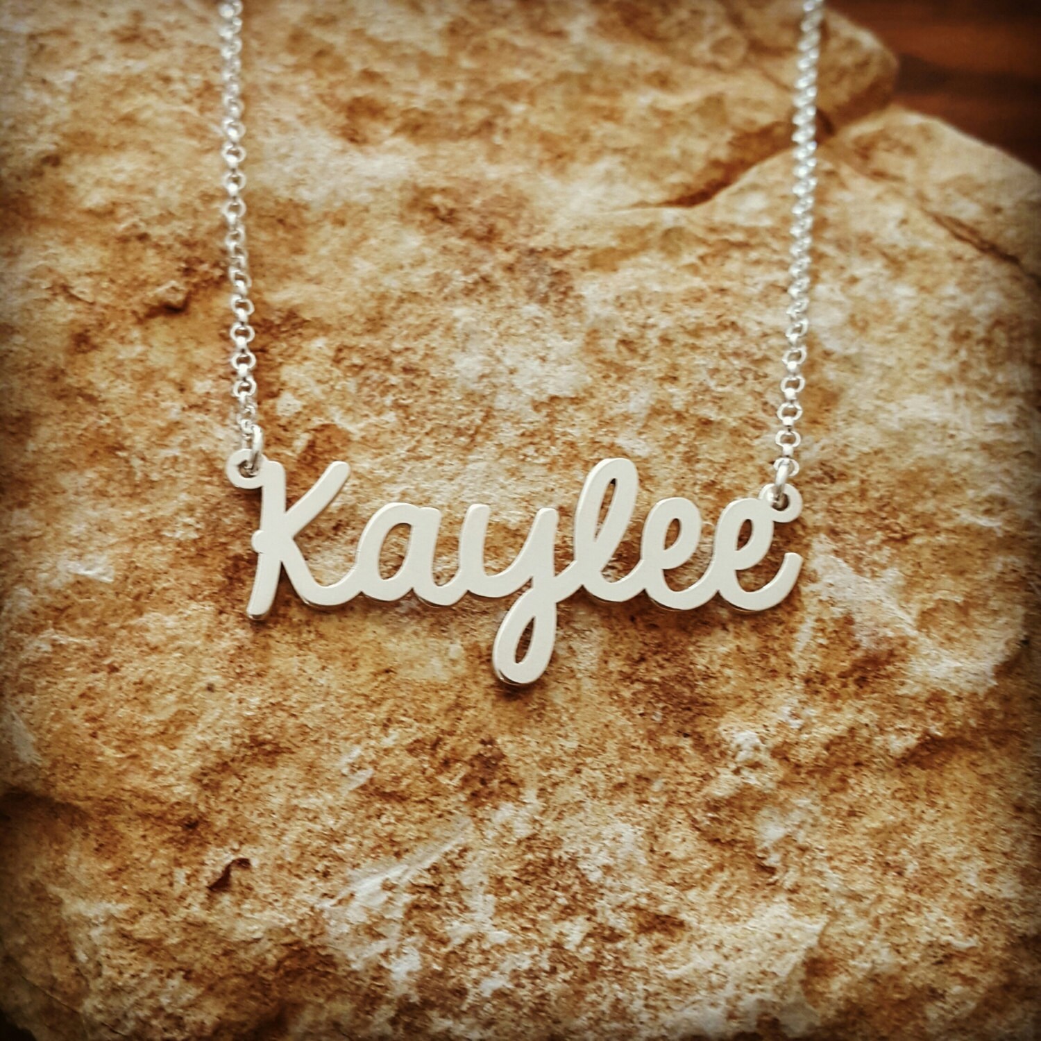 Kaylee Silver Name Necklace/ unique Gift/ Personalized Custom Etsy