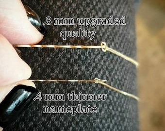 UPGRADE  nameplate from 0.4mm to 0.8mm thickness