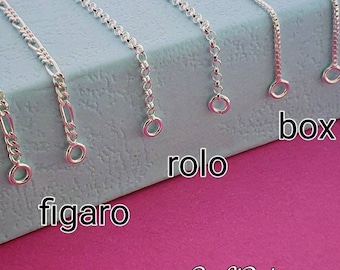 Replacement Chain / Chain Only / Gold Plated Split Chain / Silver Split Chain / Name Necklace Replacement Chain / EXTENDER INCLUDED