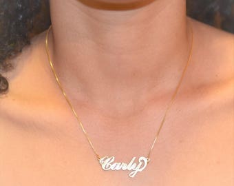 14k Gold Name Necklace/ ORDER ANY NAME 