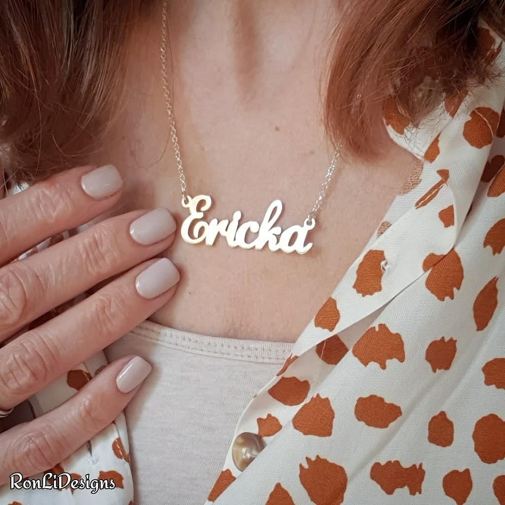 Erika name best sale necklace