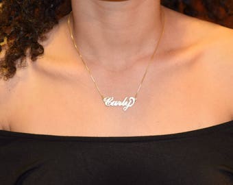 14k Gold Name Necklace/ ORDER ANY NAME 