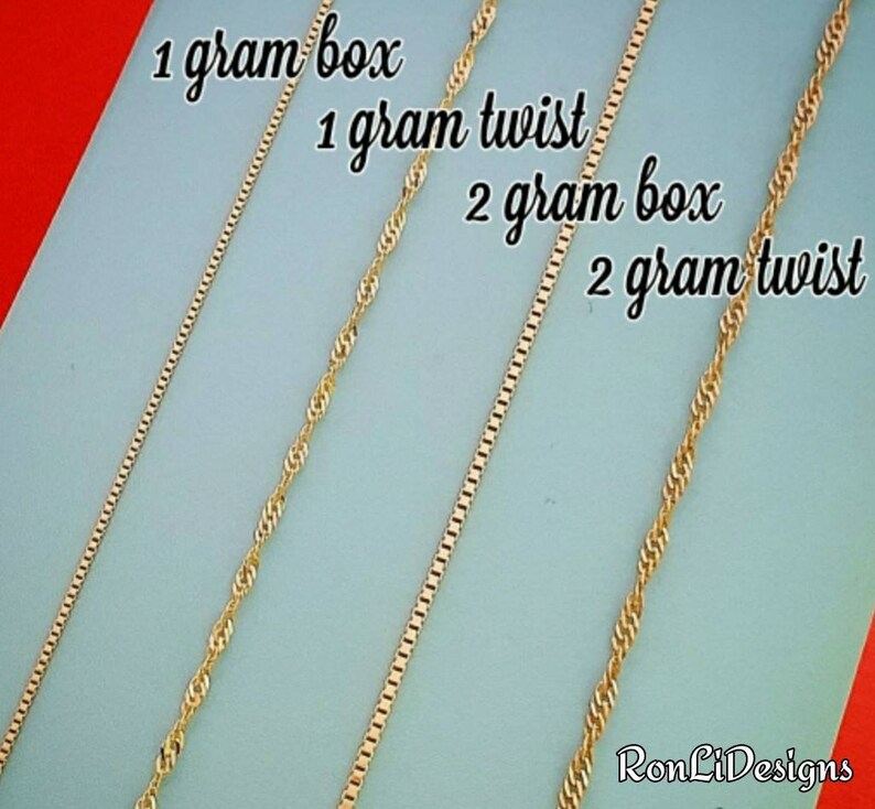 Real Gold Chain With My Name / 14k Gold Name Necklace / Gold Etsy