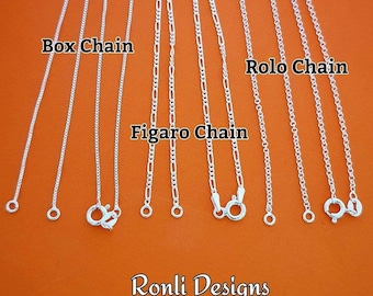Chain for Name Necklace • Replacement Chain for Pendant • 2-sided Chain •