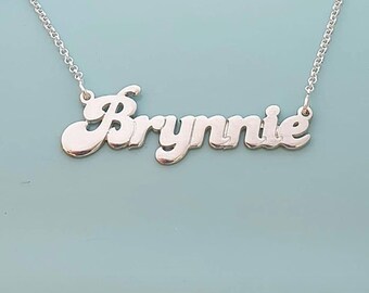 Name Necklace • Personalized in any name Retro Font
