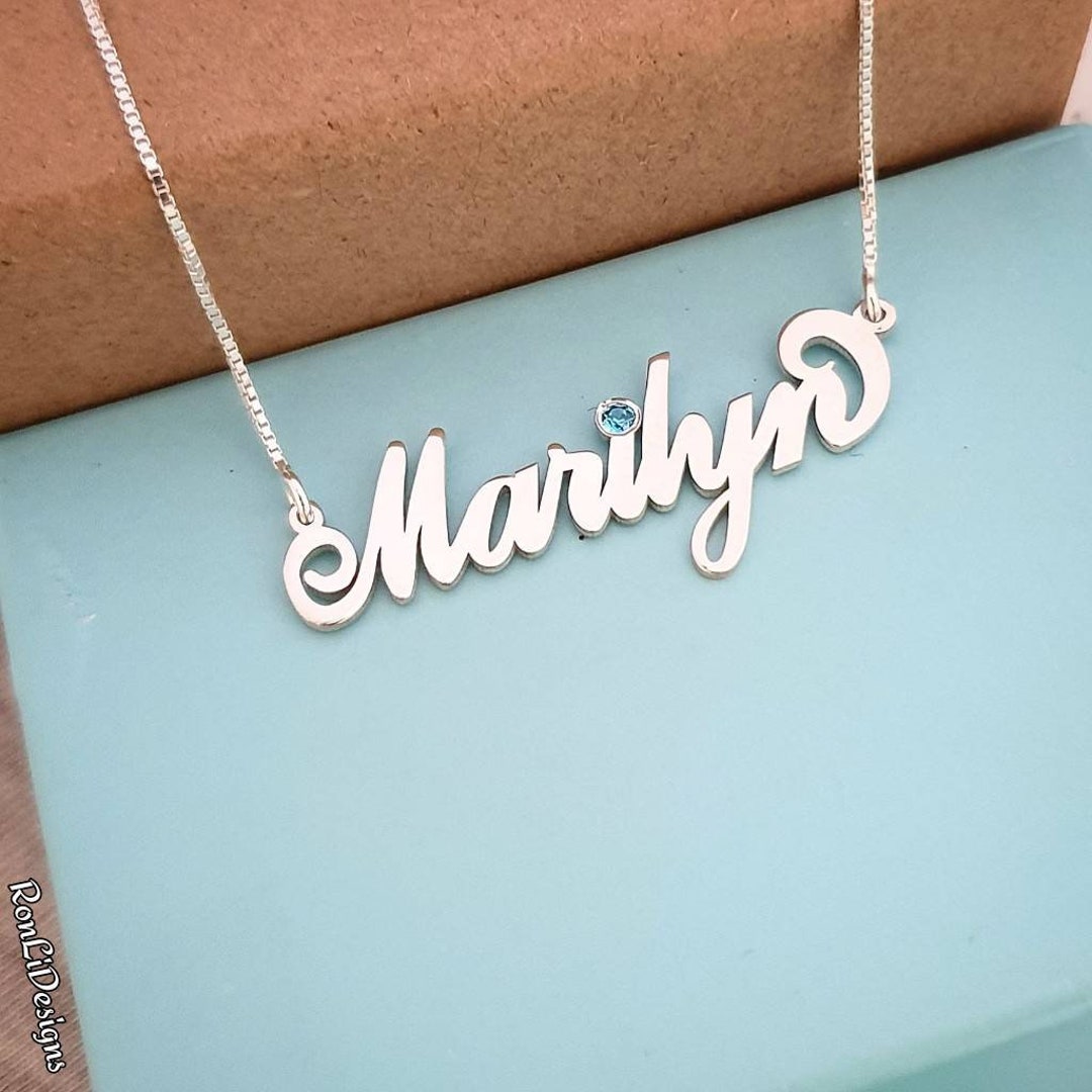 Name plate hotsell white gold