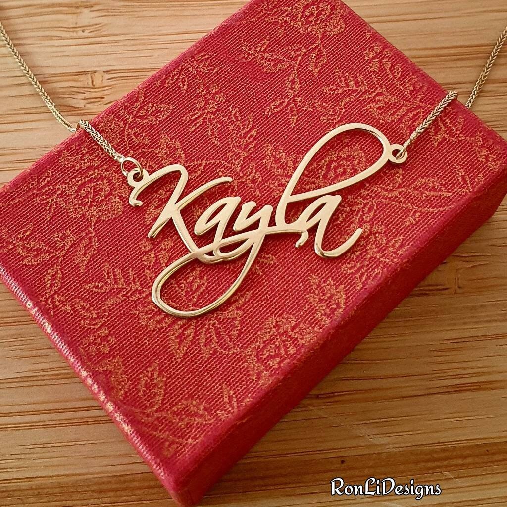Necklace with Name Gold Kayla Style