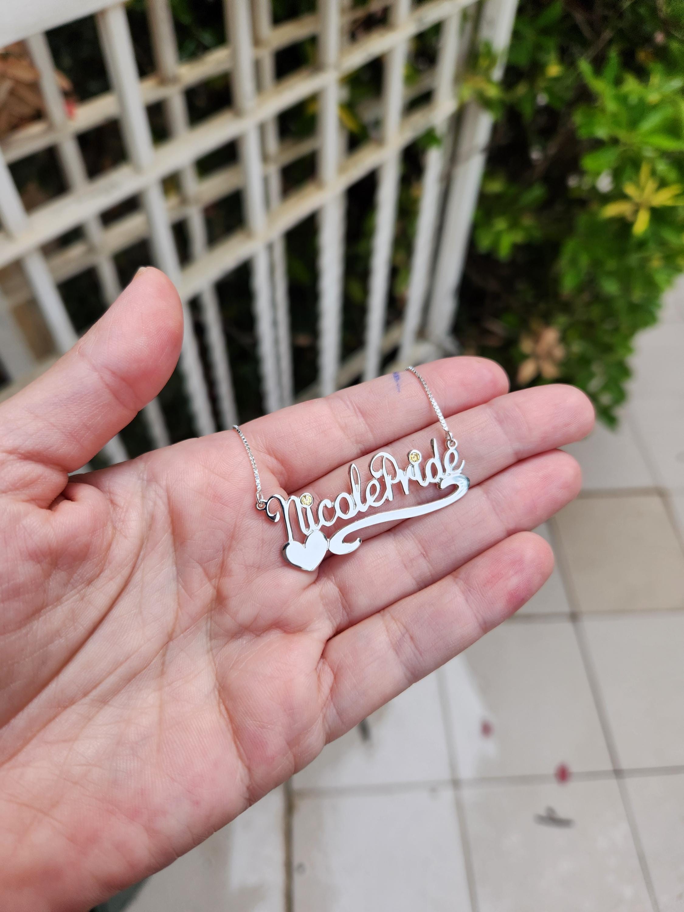 ♡ニコール♡ページ Nicole Name Necklace - Etsy Canada