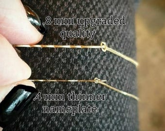 ACTUALIZACIÓN Grosor del colgante de 0,4 mm a 0,8 mm de grosor de la placa de identificación