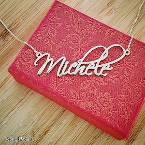 Sterling Silver Name Necklace: Personalized Custom Jewelry