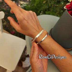 Sterlingzilveren Hebreeuwse open armband YHVH Name of God יהוה