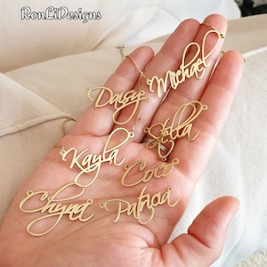 Signature Font 18K Gold Plated Custom Name Necklace