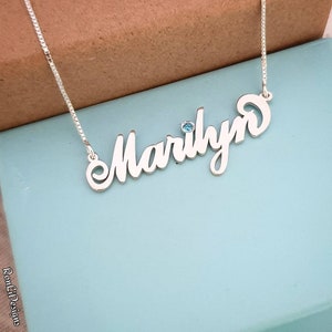 Name Necklace Sterling Silver 925 Customized
