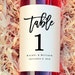 Wine Label Table Numbers Template Wine Table Number Label Wine - Etsy