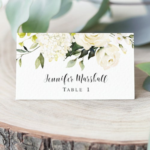 Instant Download Wedding Name Cards Templett Printable Etsy