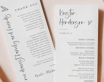 Thank You Place Card, Thank You Letter Template, Thank You Napkin Note, Place Setting Thank You, Welcome And Thanks Menu Thank You #f49
